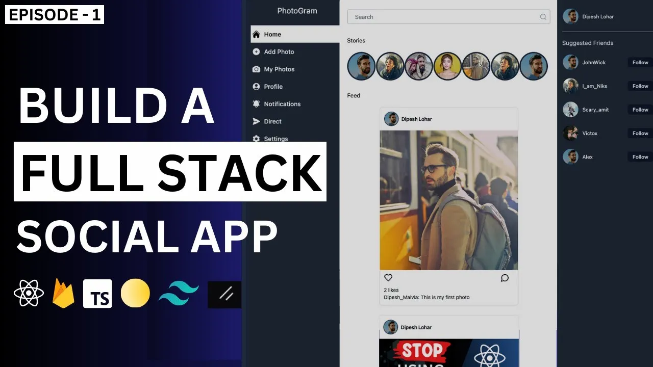 Build A Full Stack Social Media App | React, Firebase, Uploadcare ...