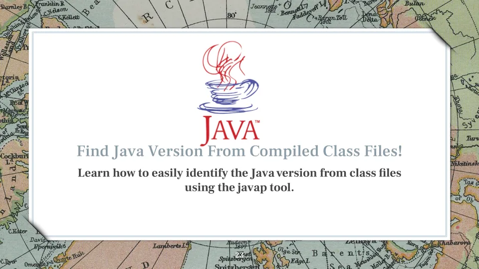 Find Java Version From Compiled Class Files