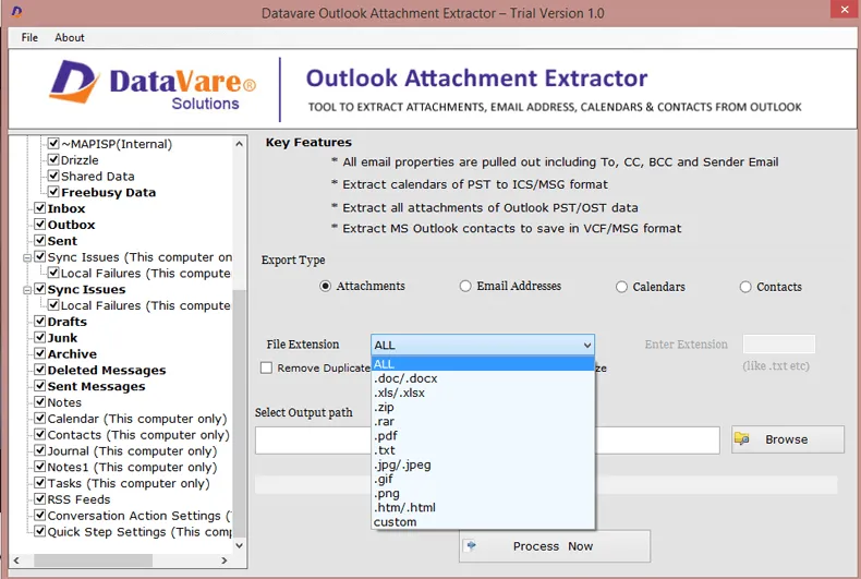 Extract Attachments From PST files Without Outlook - Treated Methods