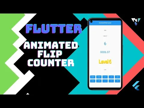 an Implicit Animation Widget That Flips From one Number to Another for Flutter