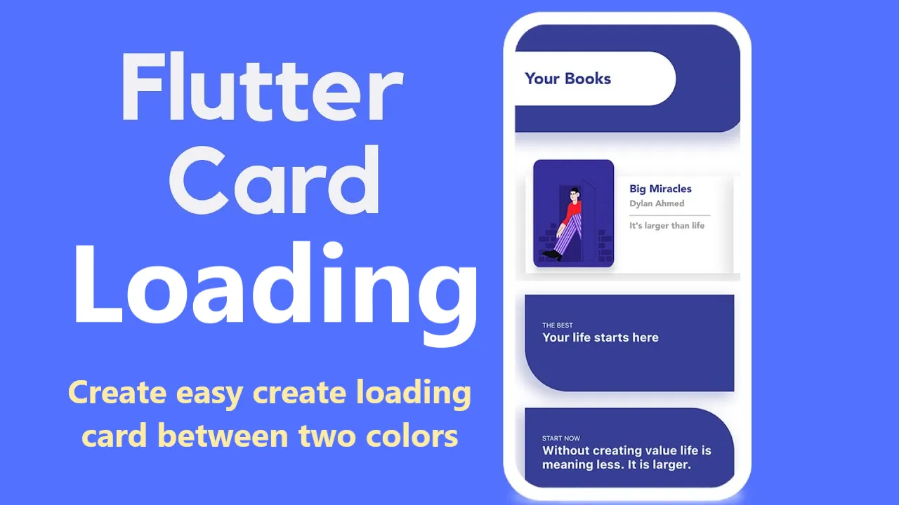A Flutter Package to Create Easy Create Loading Card Between Two Colors