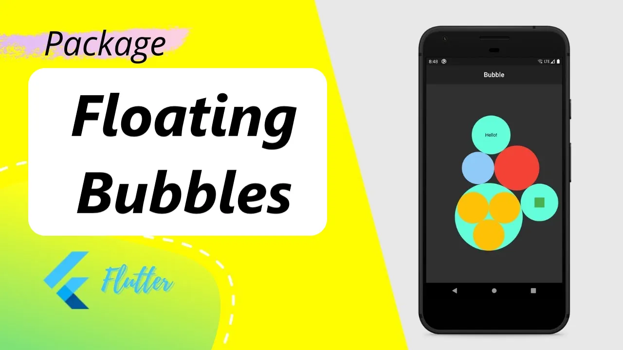 A Flutter Package for Adding Floating Bubbles on The Foreground to any Flutter Widget