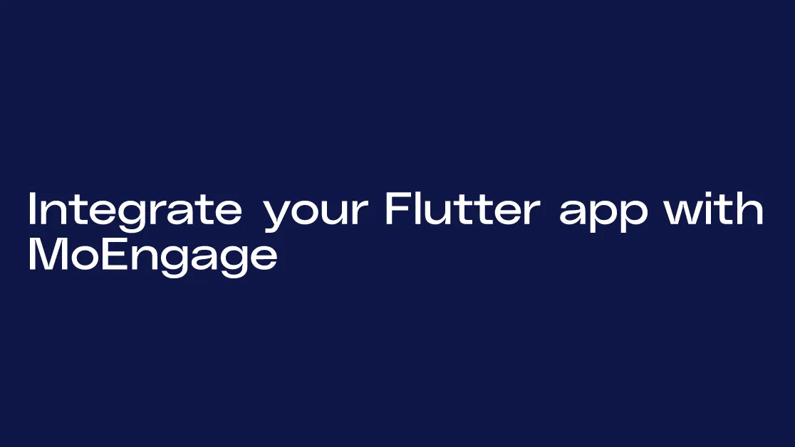 Flutter Plugin for MoEngage Platform. an Intelligent Customer ...