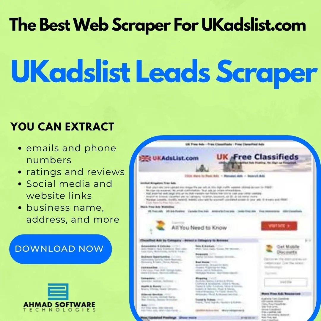 A Powerful Tool To Extract Data From UKadslist.com