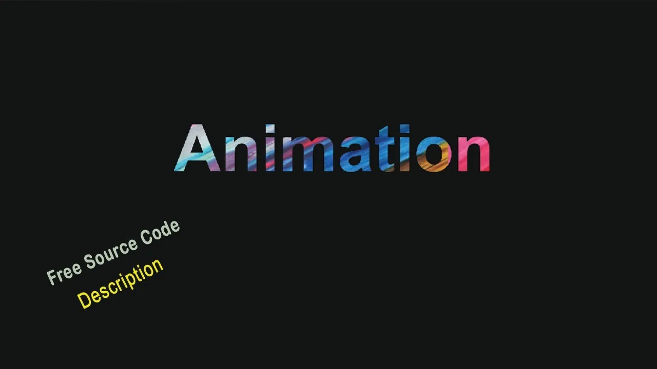 Simple Text Animation Using html & css with Source Code || easyweb coding