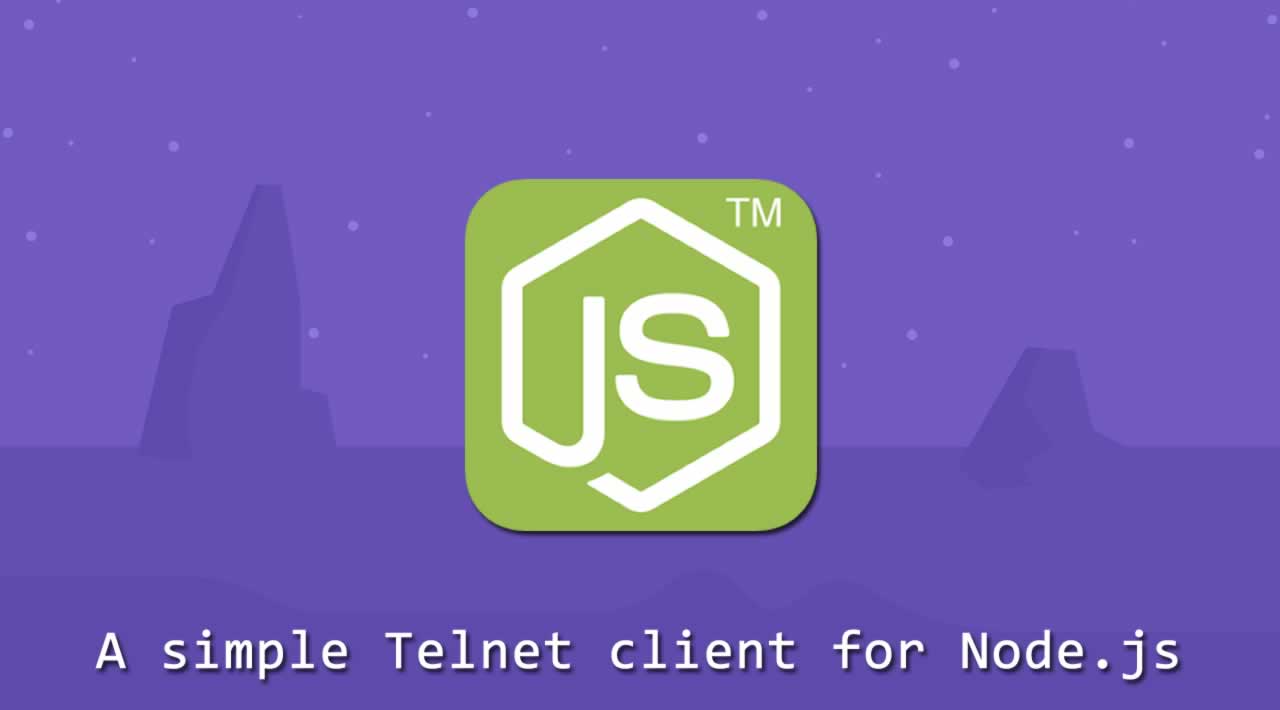 How to create a simple Telnet client for Node.js