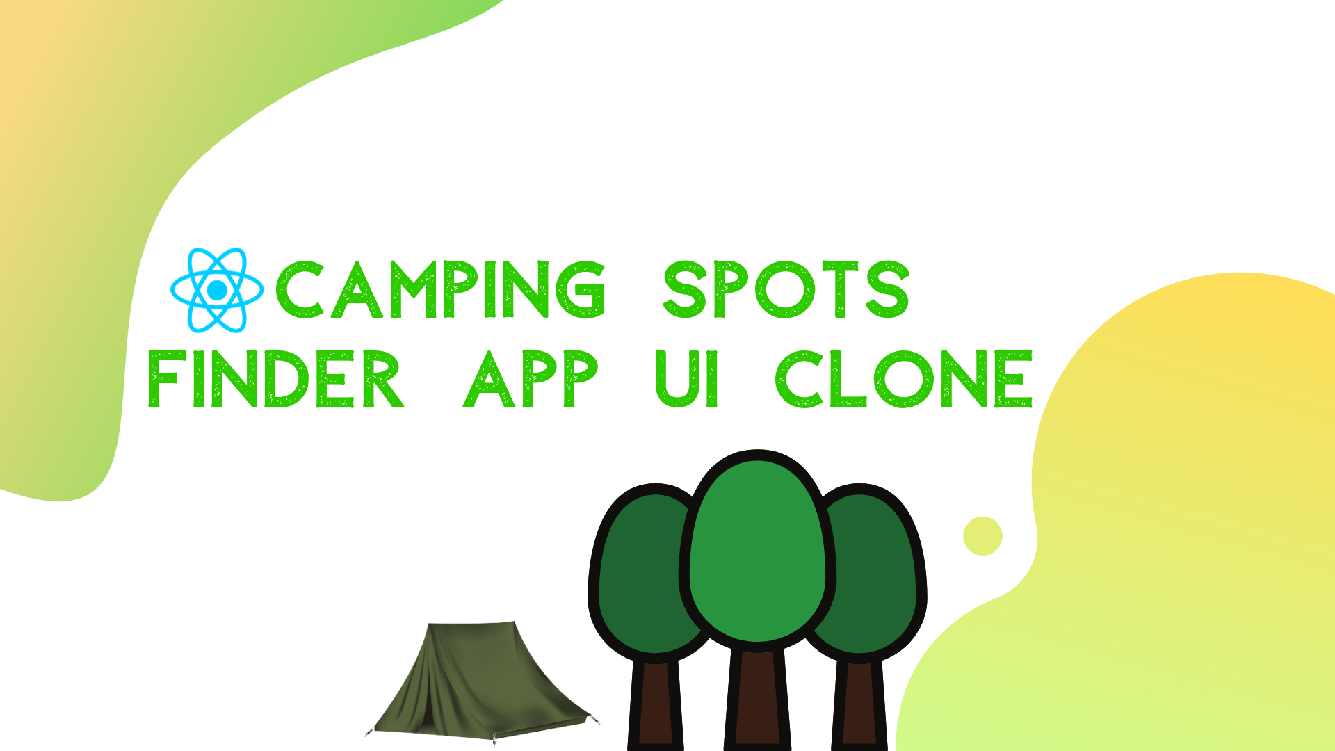 Camping Spots Finder App UI Clone with React Native #1 : Map view UI