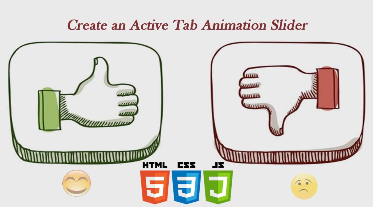 Create an Active Tab Animation Slider using JavaScript, HTML, & CSS