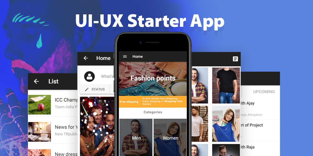 Free Ionic UI-UX Starter Mobile App Open Source - Download